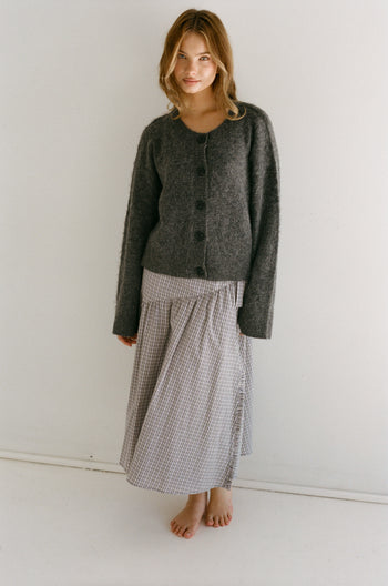 Billie Knit Cardigan - Grey