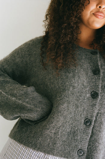 Billie Knit Cardigan - Grey