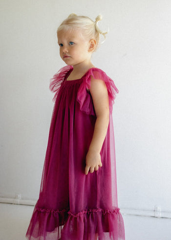 Zimi Tulle Dress - Holly Berry