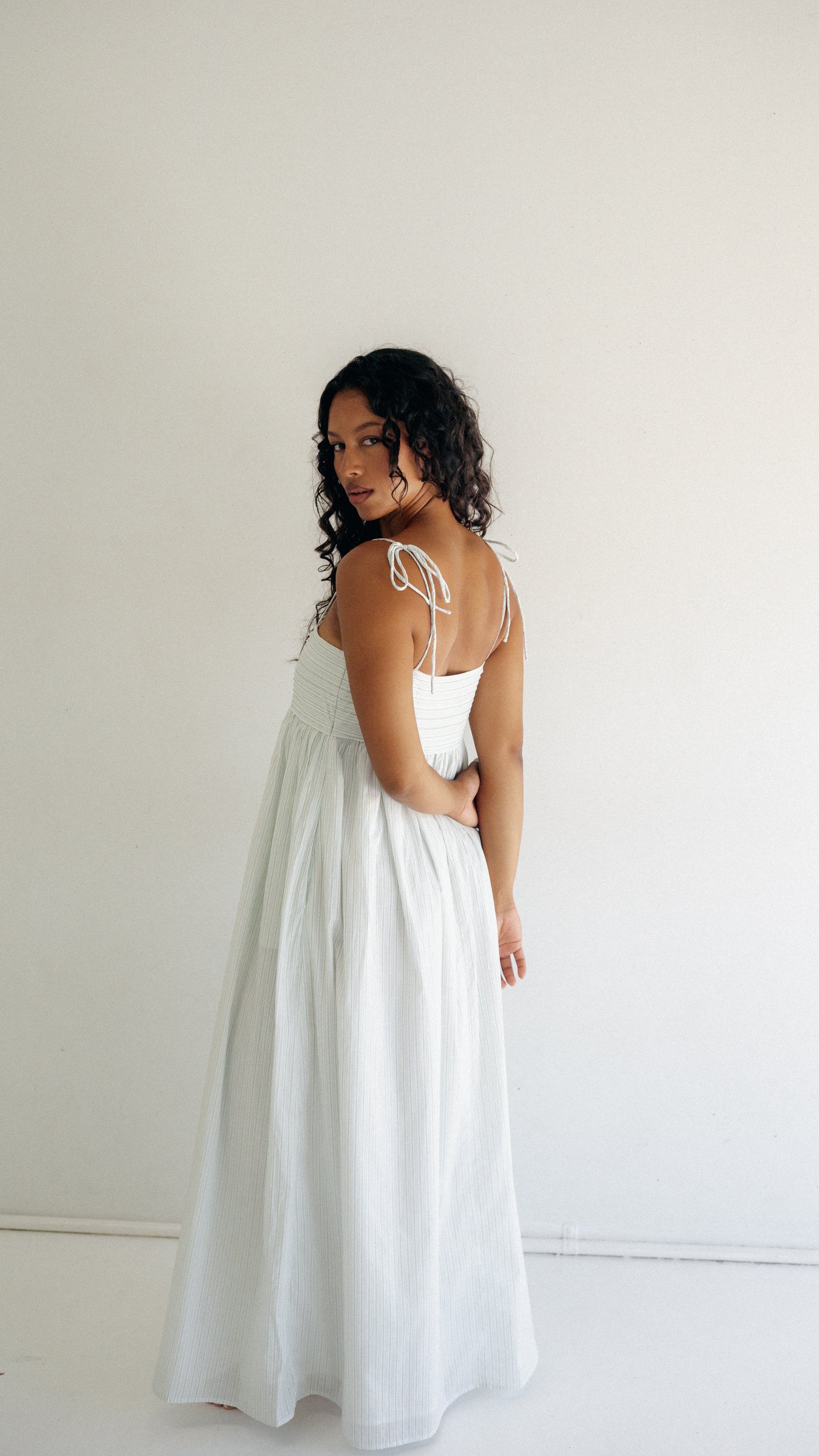Odette Maxi Dress - Stripe - JUNI