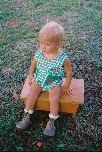 Levi Romper - Painted Check