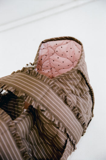 The Everything Bag - Cocoa Pinstripe *Pre-Order