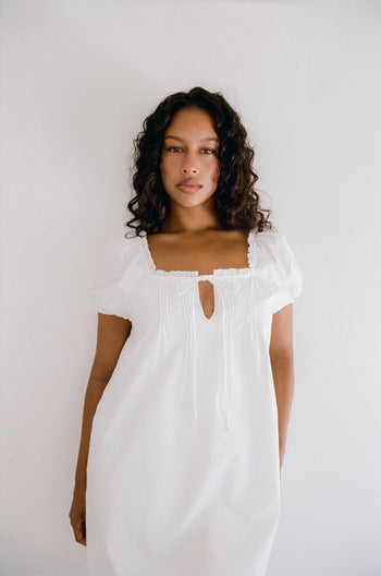 Scout Mini Dress - Blanc