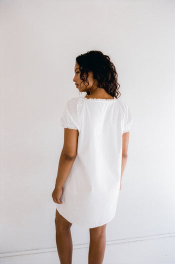 Scout Mini Dress - Blanc