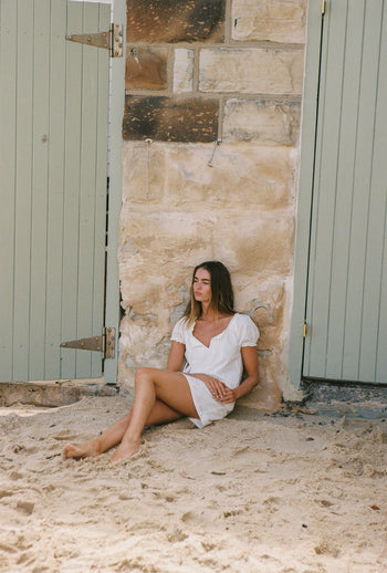 Scout Mini Dress - Blanc