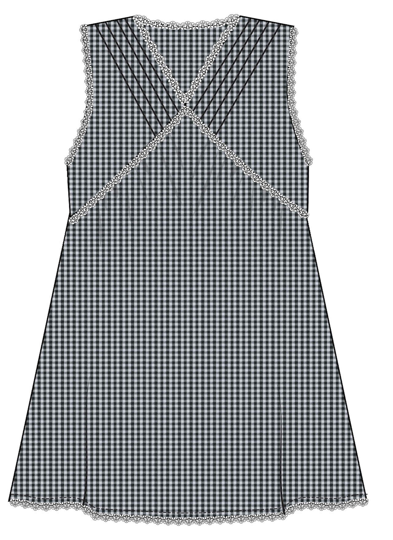 JNR Hunter Dress - Midnight Check