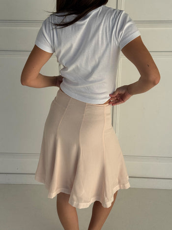 Lauren Midi Skirt - Bone