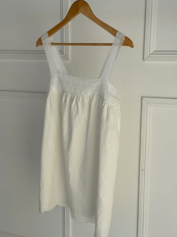 Francesca Mini Dress - Blanc