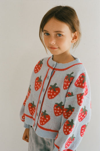 Strawberry Sky Knit Cardigan *Pre-Order