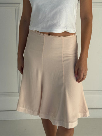 Lauren Midi Skirt - Bone
