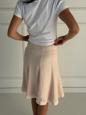 Lauren Midi Skirt - Bone