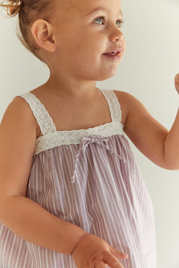 JNR Valerie Dress - Rosa Stripe