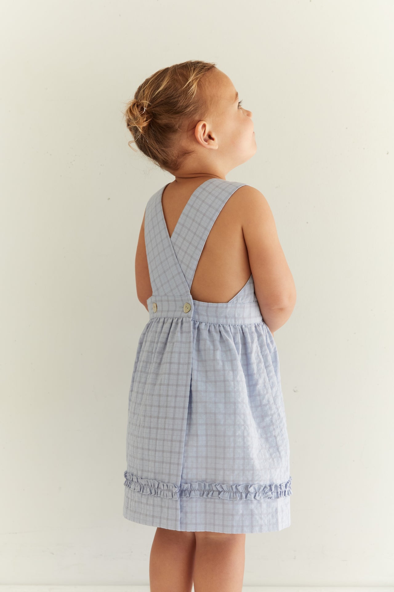 Coco Dress - Sky Gingham