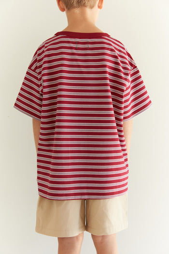 Zion Tee - Cherry Stripe