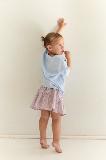 JNR Annika Skirt - Rosa Stripe