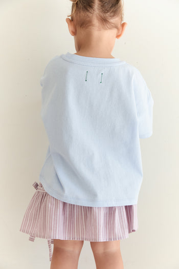Patchwork Tee - Sky