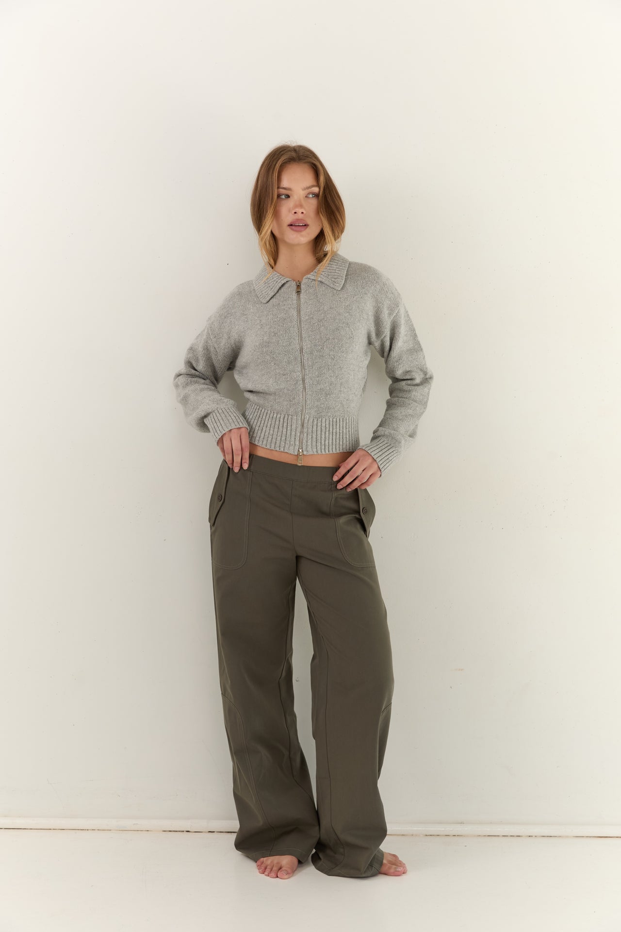 Adelle Pant - Olive