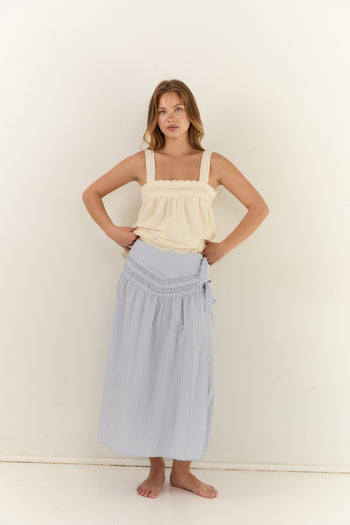 Annika Midi Skirt - Stripe