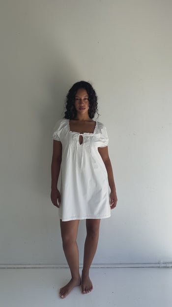 Scout Mini Dress - Blanc