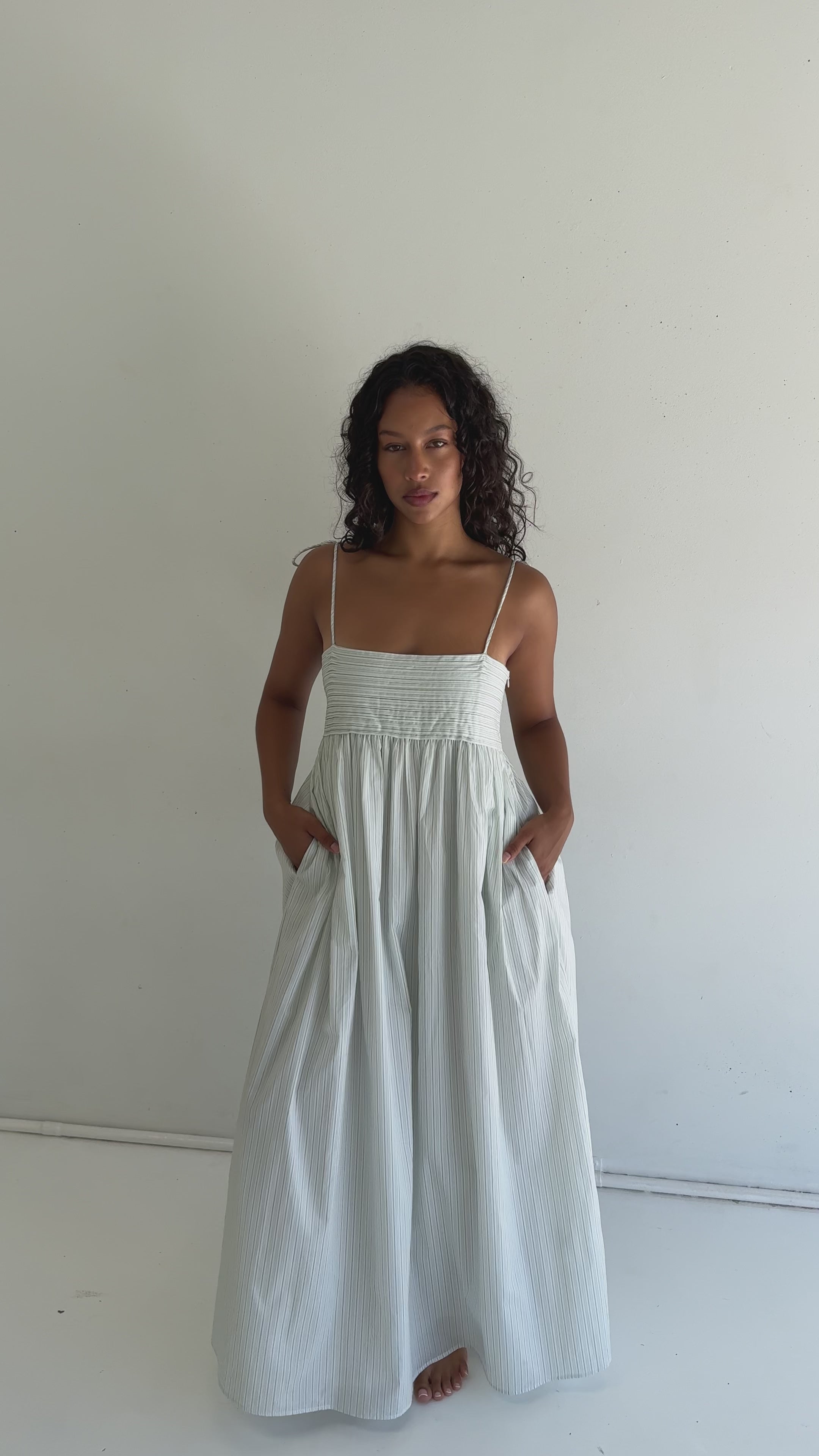Odette Maxi Dress - Stripe - JUNI
