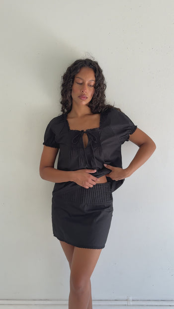 Bridget Mini Skirt - Black